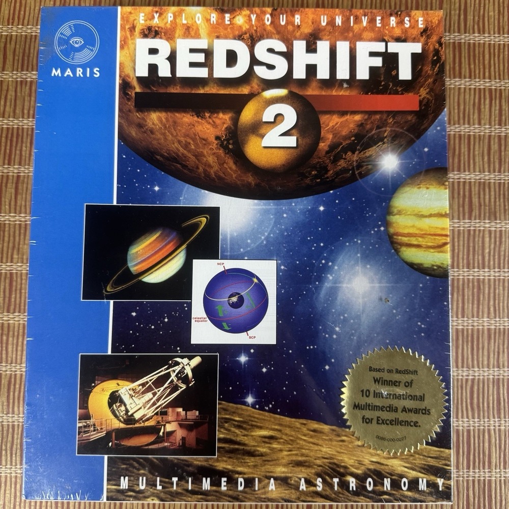 Redshift 2 Explore Your Universe Multimedia Astronomy CD-ROM PC & Mac - SEALED!!